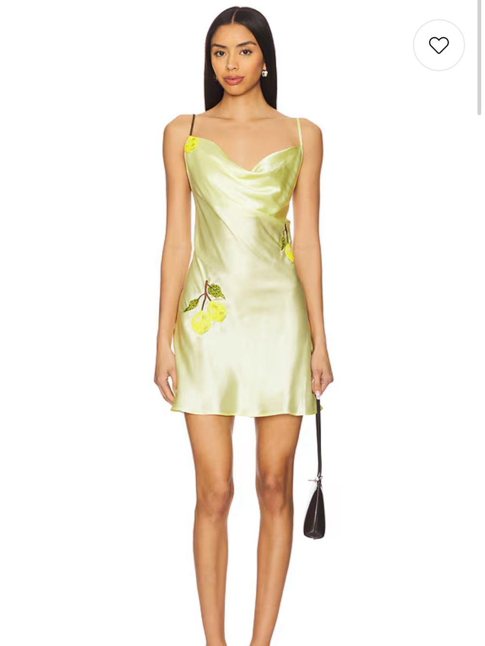 Leslie Amon Galli Mini Dress in Yellow Lemon